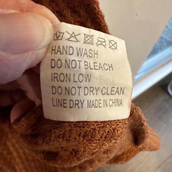 Tickled Teal Women's Long Sleeve Knit Open Front Sweater Cardigan Pockets Sz Med - Picture 7 of 12